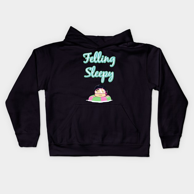 Felling Sleepy Kids Hoodie by sfajar